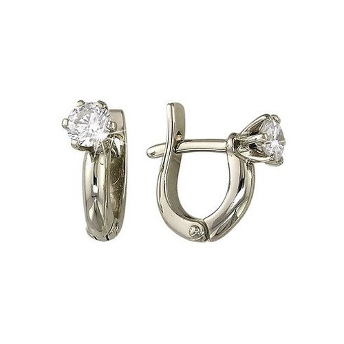 Сапфир каталог товаров Серьги из белого золота с бриллиантом