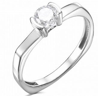 Сапфир каталог товаров Кольцо из серебра с фианитом