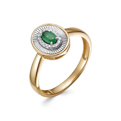 Сапфир каталог товаров Кольцо из золота с бриллиантом, изумрудом