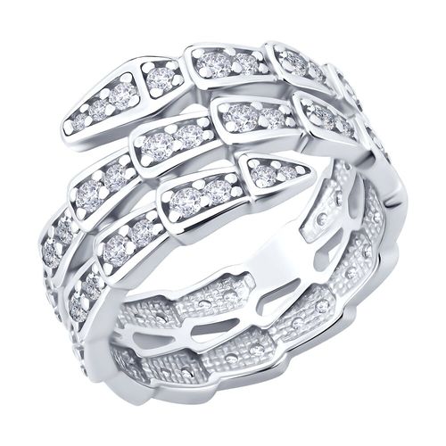 Сапфир каталог товаров Кольцо из серебра с фианитом