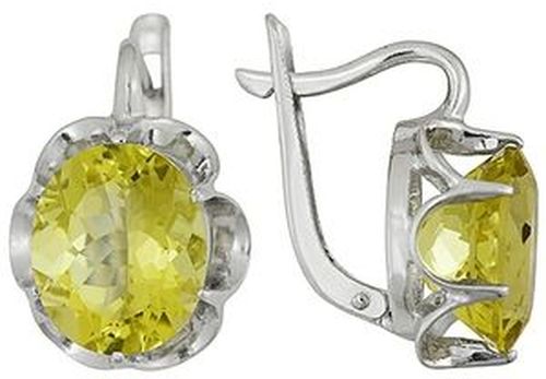 Сапфир каталог товаров Серьги из серебра с цитрином Сапфир каталог товаров Серьги из серебра с цитрином