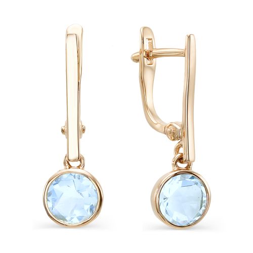 Сапфир каталог товаров Серьги из золота с топазом