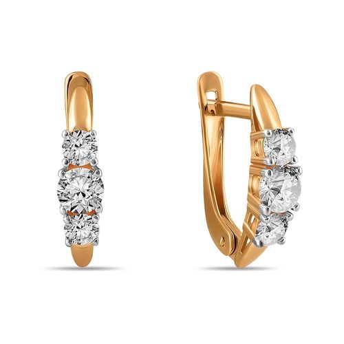 Сапфир каталог товаров Серьги из золота с фианитом