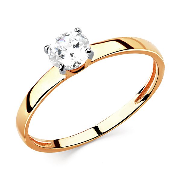 Сапфир каталог товаров Кольцо из золота с фианитом