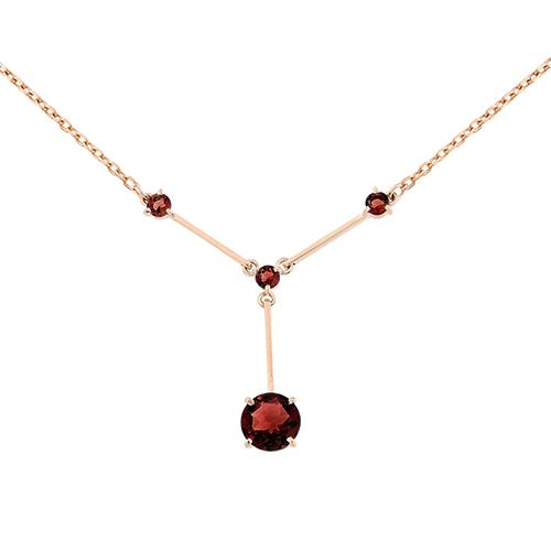 Сапфир каталог товаров Колье из золота с гранатом