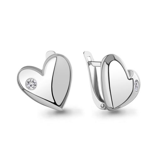 Сапфир каталог товаров Серьги из серебра с фианитом