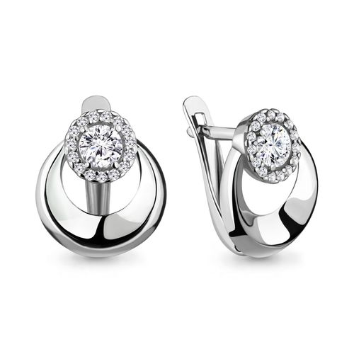 Сапфир каталог товаров Серьги из серебра с фианитом