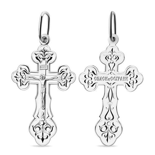 Сапфир каталог товаров Подвеска крест из серебра