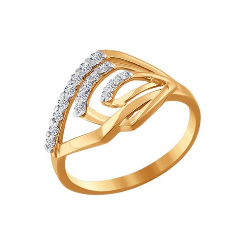 Сапфир каталог товаров Кольцо из золота с фианитом