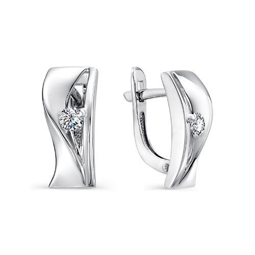 Сапфир каталог товаров Серьги из белого золота с бриллиантом