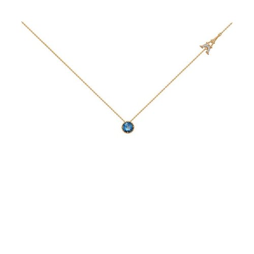 Сапфир каталог товаров Колье из золота с фианитом, топазом