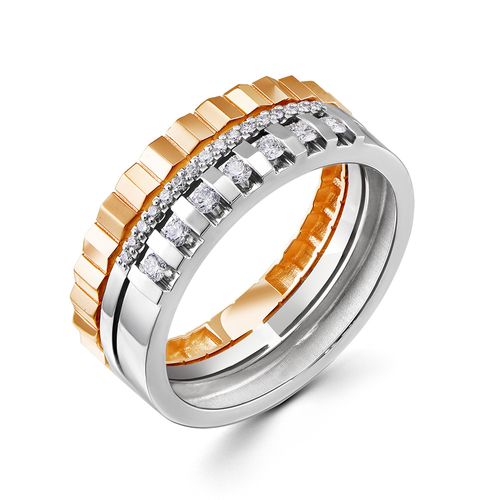 Сапфир каталог товаров Кольцо из комбинированного золота с бриллиантом