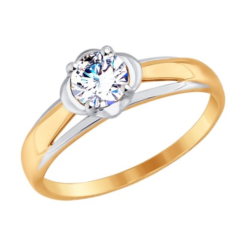 Сапфир каталог товаров Кольцо из золота с фианитом