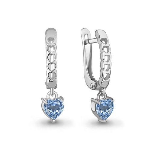 Сапфир каталог товаров Серьги из серебра с топазом