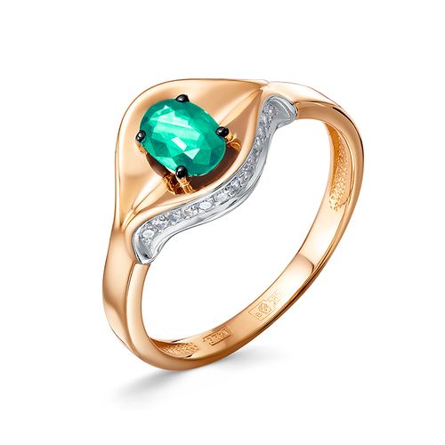 Сапфир каталог товаров Кольцо из золота с бриллиантом, изумрудом