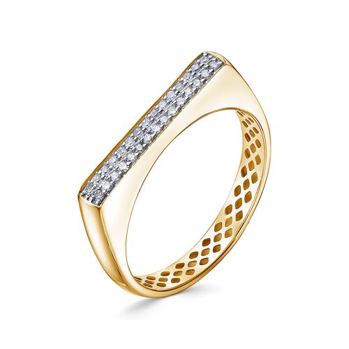 Сапфир каталог товаров Кольцо из желтого золота с бриллиантом