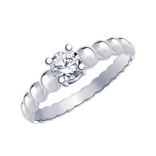 Сапфир каталог товаров Кольцо из серебра с фианитом