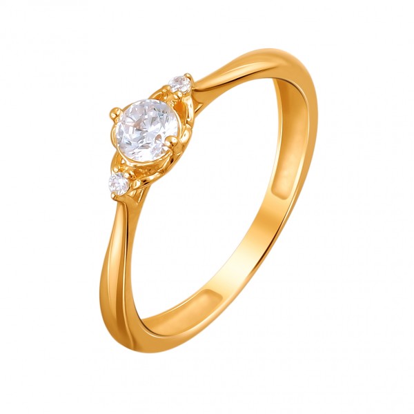 Сапфир каталог товаров Кольцо из золота с фианитом