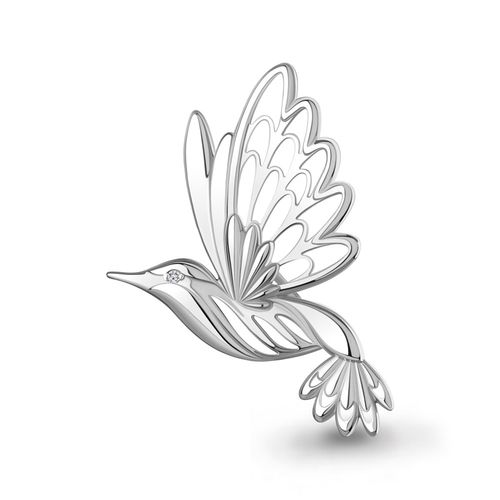 Сапфир каталог товаров Брошь из серебра с фианитом