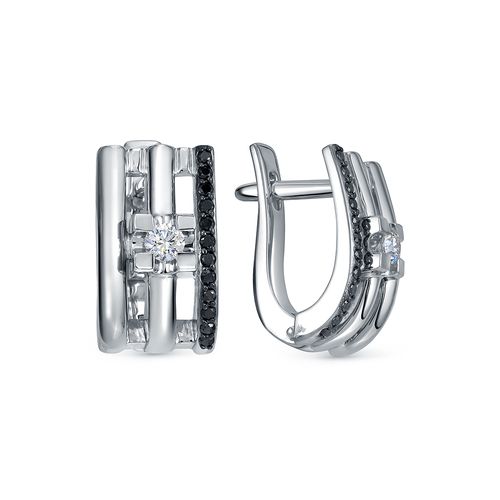 Сапфир каталог товаров Серьги из белого золота с бриллиантом