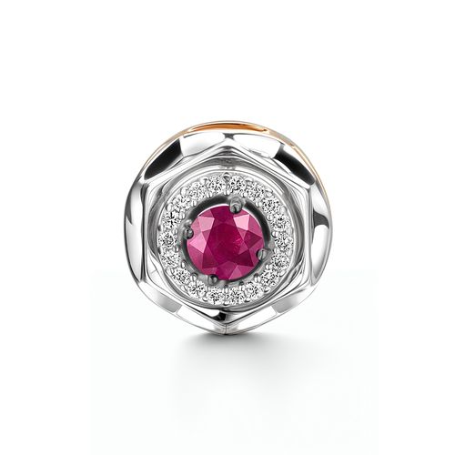 Сапфир каталог товаров Подвеска из золота с бриллиантом, рубином