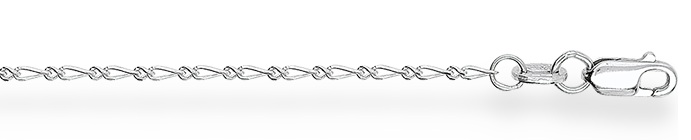 Сапфир каталог товаров Цепь фигаро с алмазной гранью из серебра