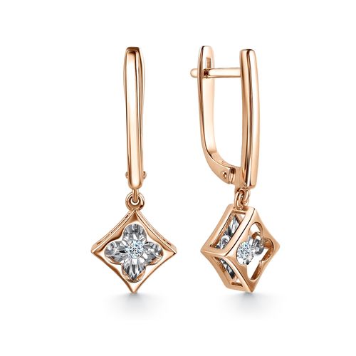 Сапфир каталог товаров Серьги из золота с бриллиантом