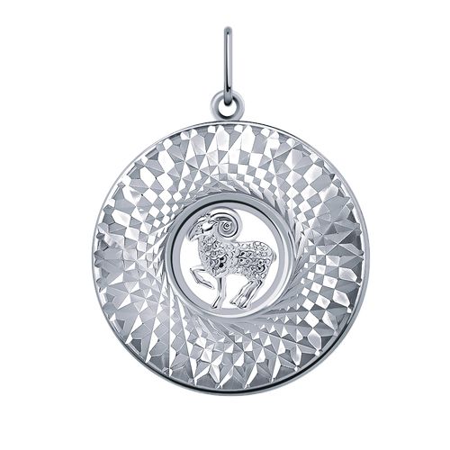 Сапфир каталог товаров Подвеска знак зодиака из серебра