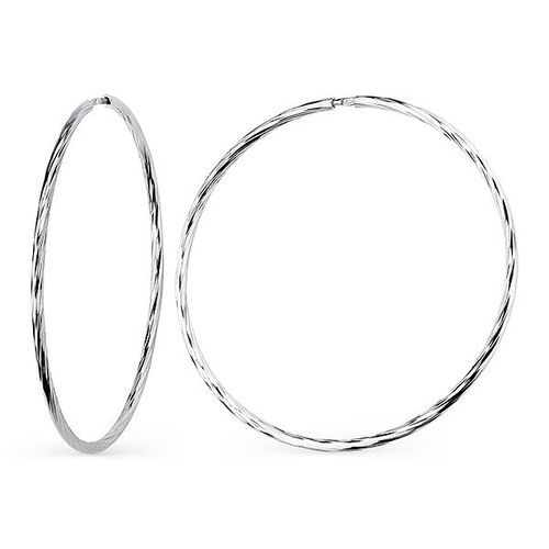 Сапфир каталог товаров Серьги конго из серебра