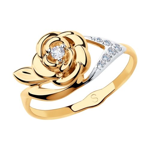 Сапфир каталог товаров Кольцо из золота с фианитом