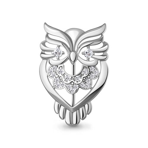 Сапфир каталог товаров Брошь из серебра с фианитом