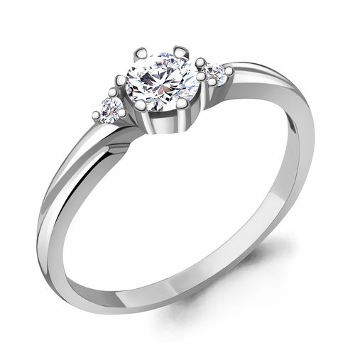 Сапфир каталог товаров Кольцо из серебра с фианитом