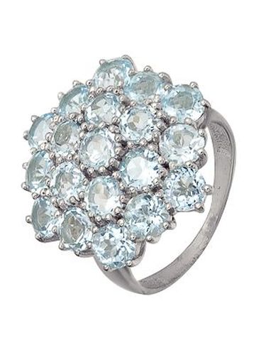 Сапфир каталог товаров Кольцо из серебра с топазом