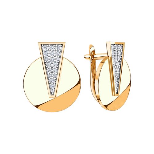 Сапфир каталог товаров Серьги из золота с фианитом