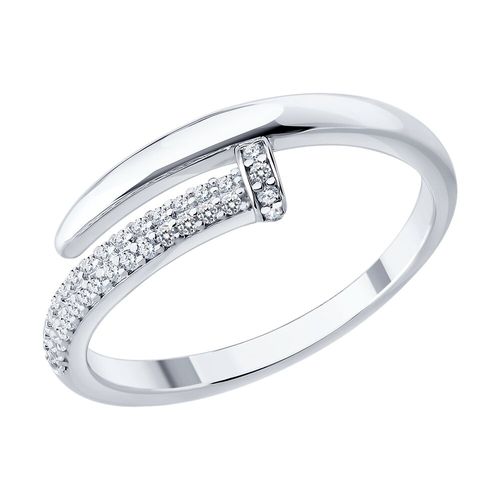 Сапфир каталог товаров Кольцо из серебра с фианитом