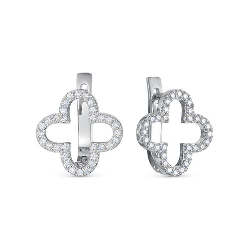 Сапфир каталог товаров Серьги из белого золота с бриллиантом