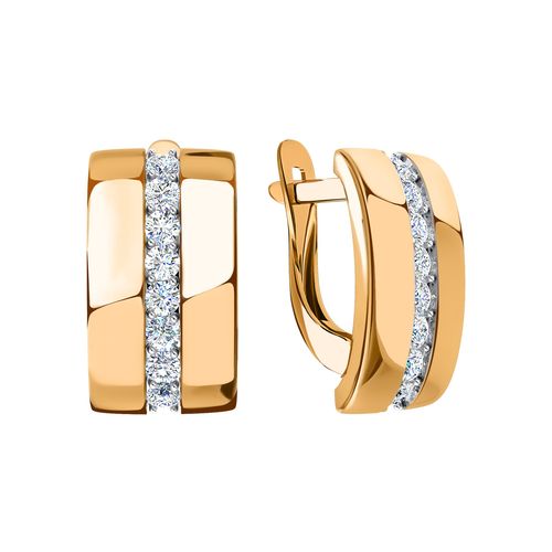 Сапфир каталог товаров Серьги из золота с фианитом