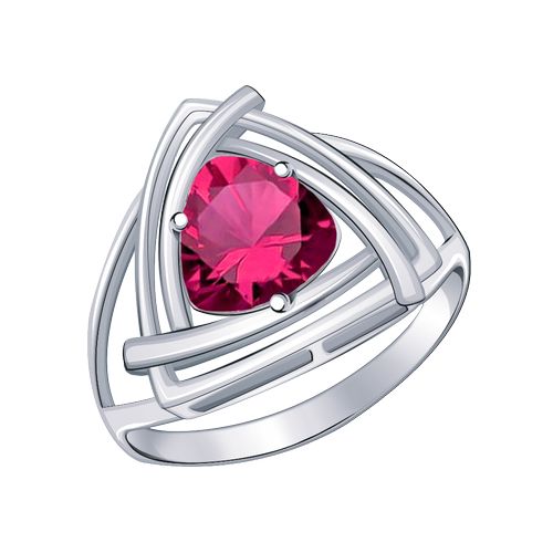 Сапфир каталог товаров Кольцо из серебра с фианитом