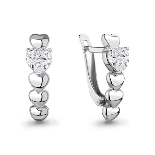 Сапфир каталог товаров Серьги из серебра с фианитом