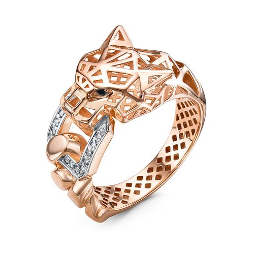 Сапфир каталог товаров Кольцо из золота с фианитом