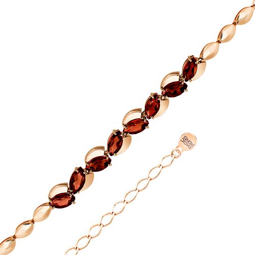 Сапфир каталог товаров Браслет женский из золота с гранатом