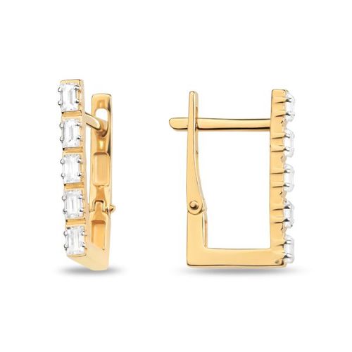 Сапфир каталог товаров Серьги из золота с фианитом