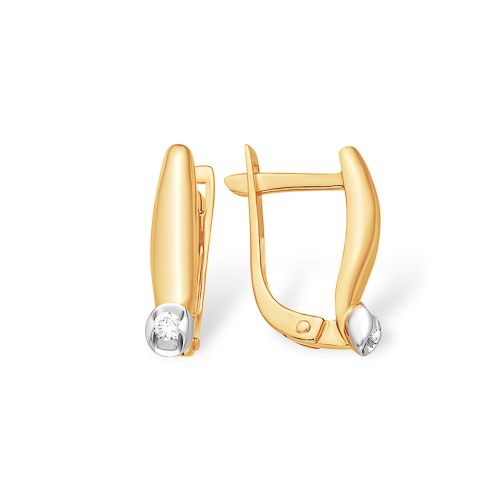 Сапфир каталог товаров Серьги из золота с бриллиантом