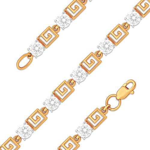 Сапфир каталог товаров Браслет женский из золота с фианитом