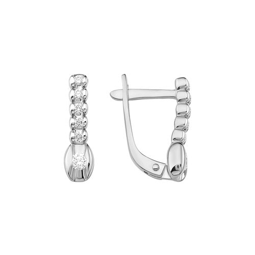 Сапфир каталог товаров Серьги из белого золота с бриллиантом