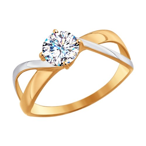 Сапфир каталог товаров Кольцо из золота с фианитом