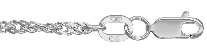 Сапфир каталог товаров Браслет сингапур с алмазной гранью женский из серебра