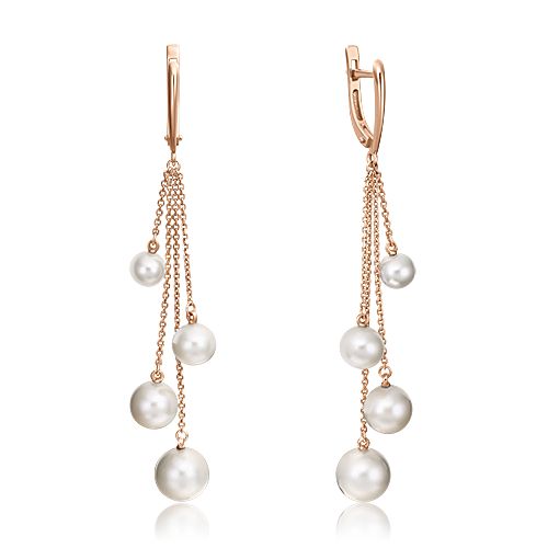 Сапфир каталог товаров Серьги из золота с жемчугом