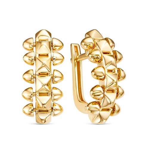 Сапфир каталог товаров Серьги из желтого золота