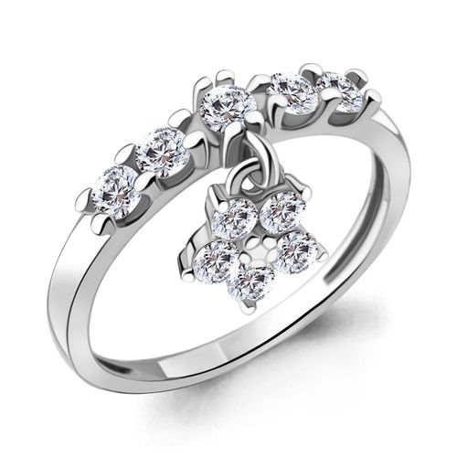 Сапфир каталог товаров Кольцо из серебра с фианитом